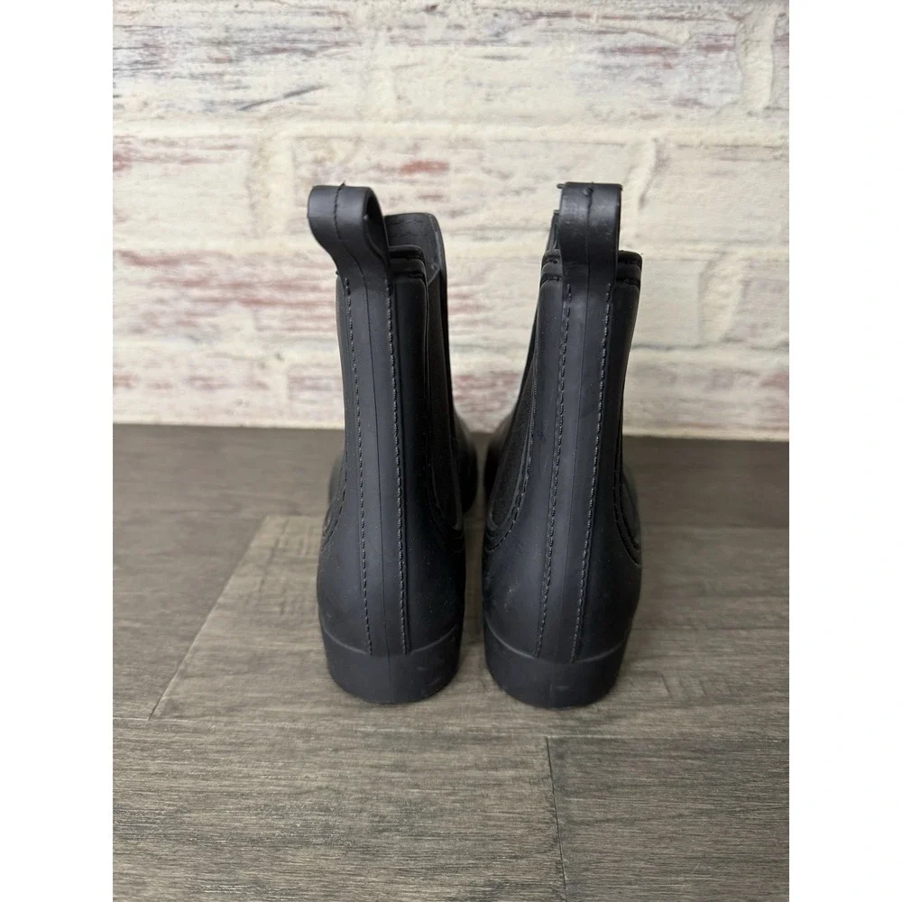 Jeffrey Campbell Black Chelsea Rain Booties Women's Size 10 Havana Last